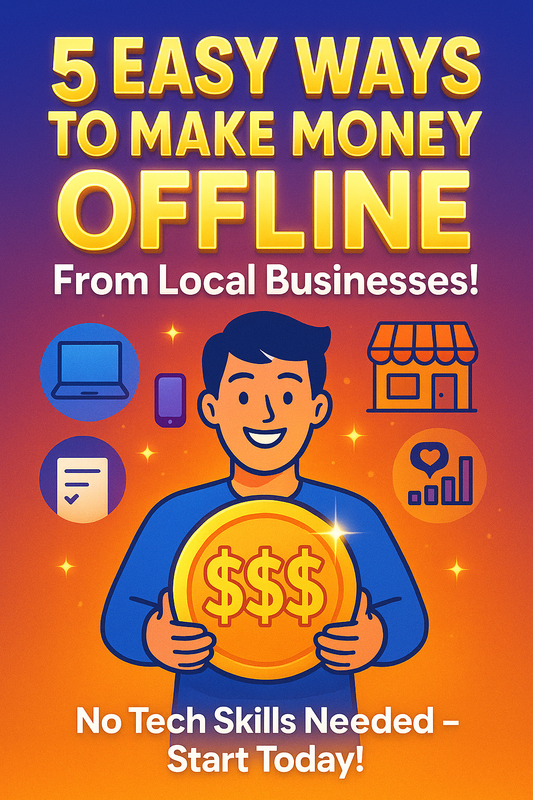 5 Easy Ways To Make Money OFFLINE From Local Businesses!